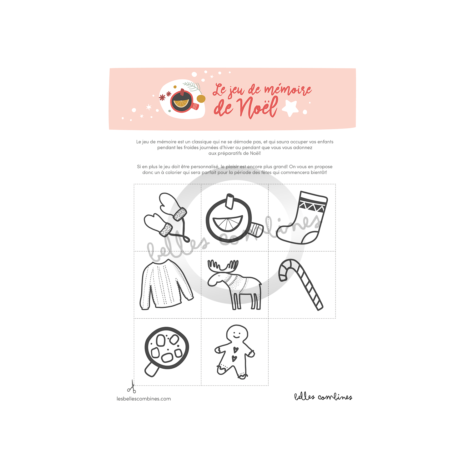 Jeu de mémoire de Noël