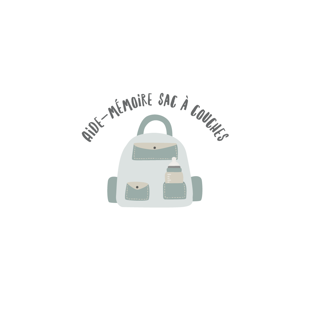 Aide-mémoire pour le sac à couches