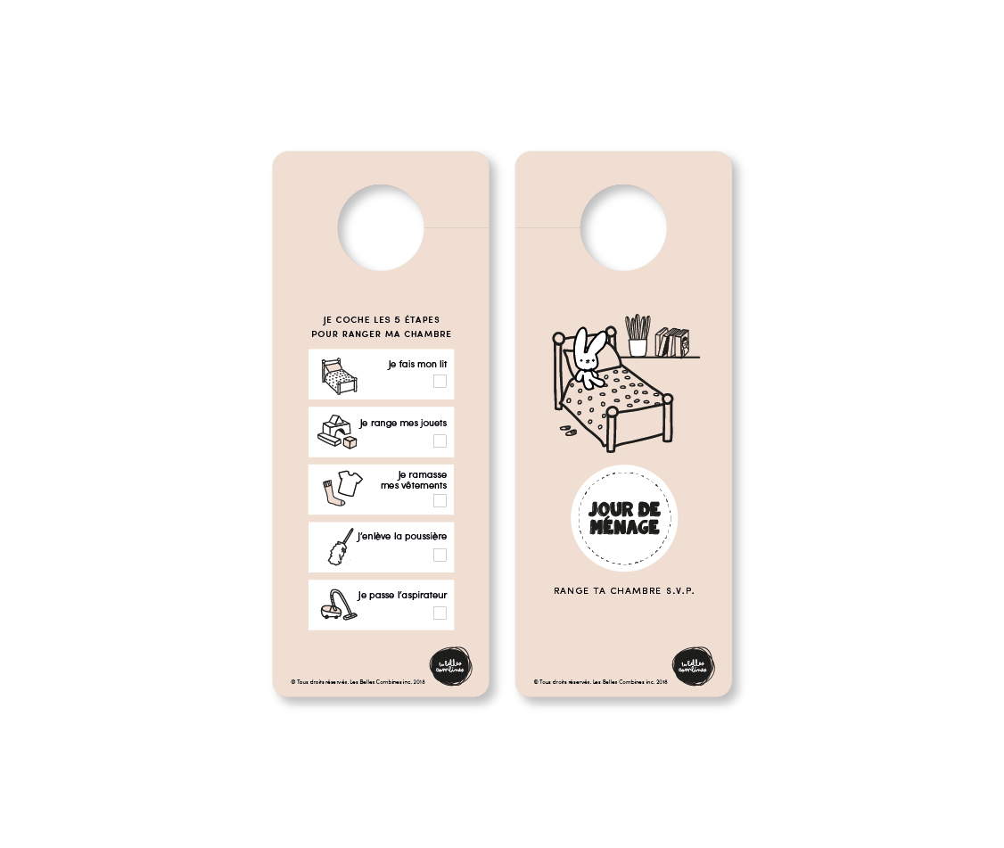 Accroche-porte - Ménage de la chambre