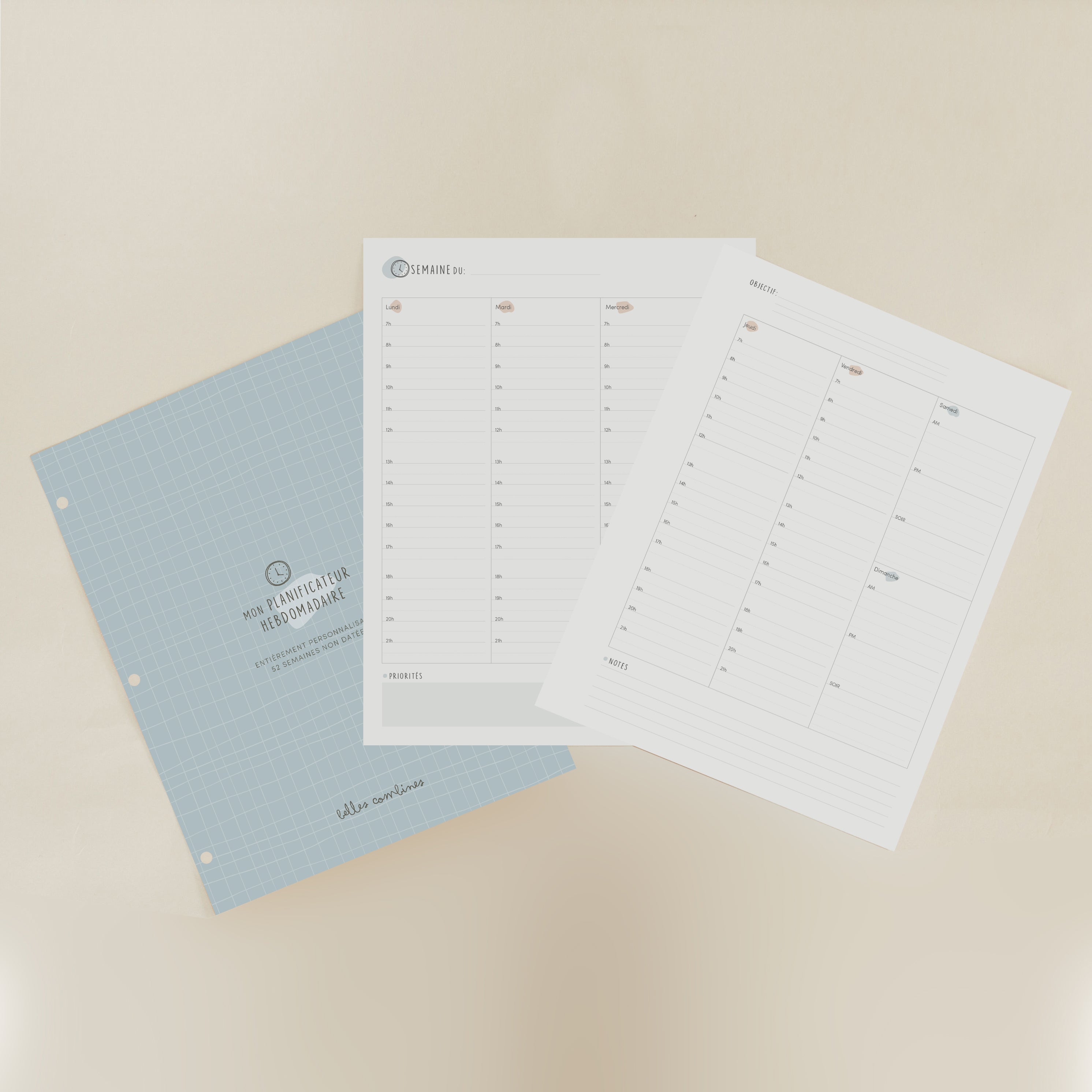 Planificateur hebdomadaire - version papier