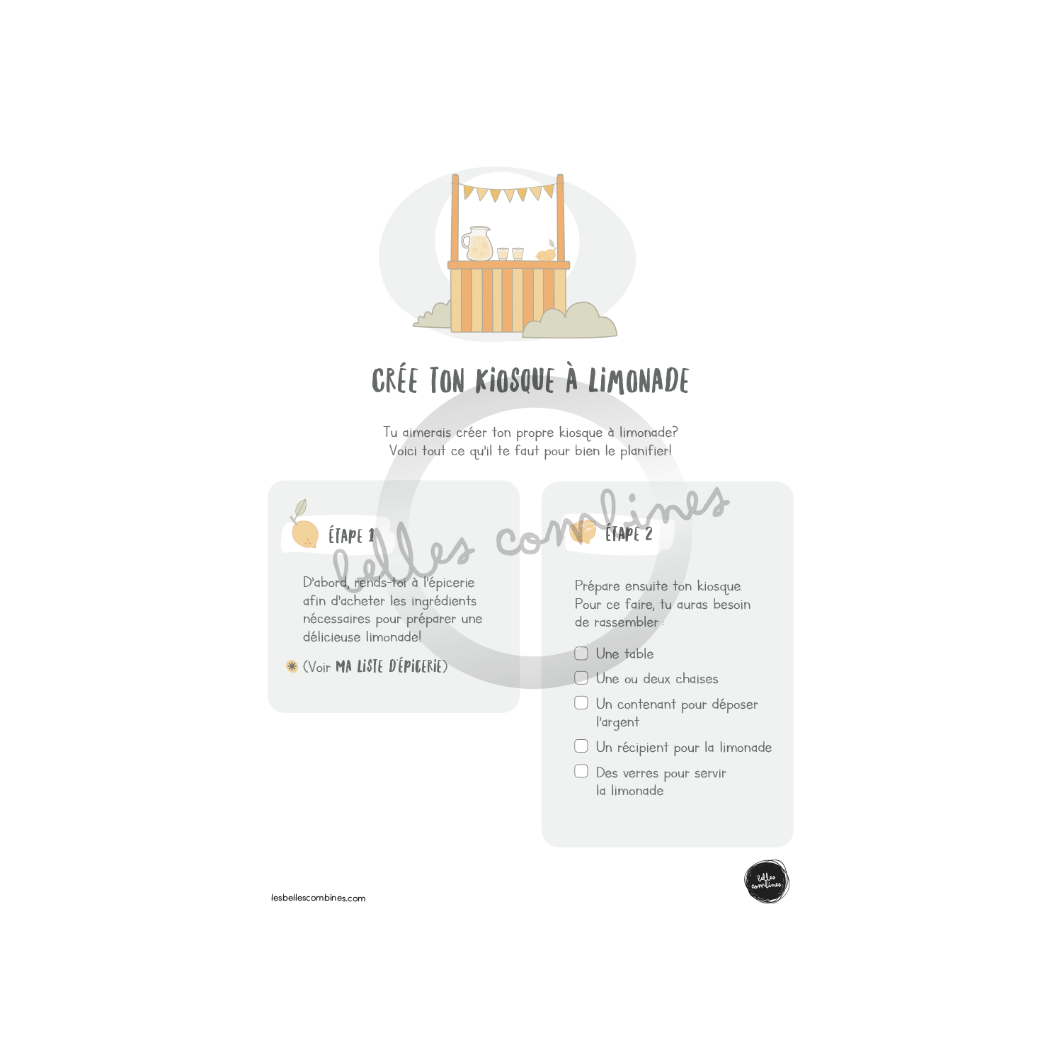 Mon kiosque à limonade