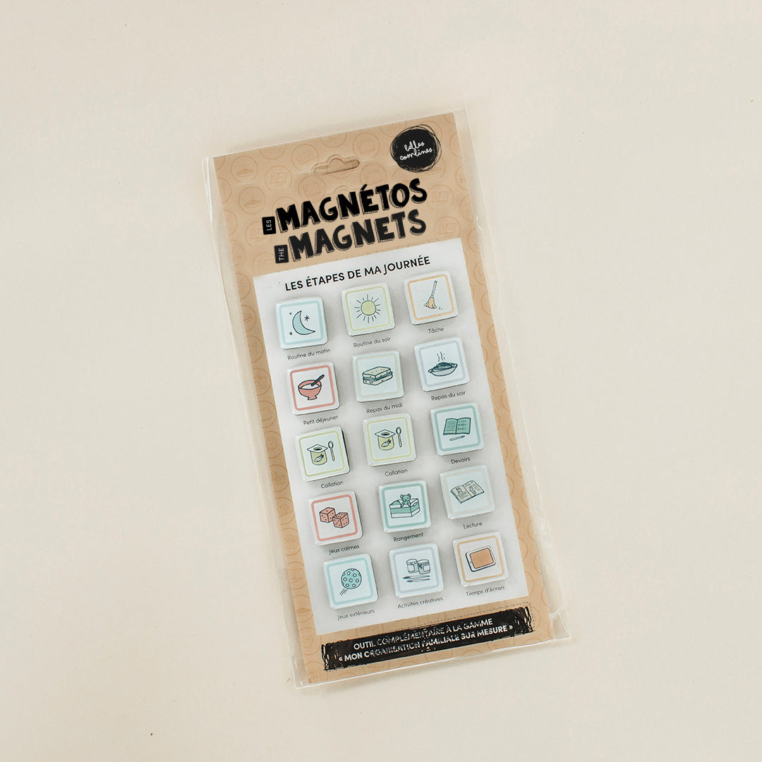 Les Magnetos My good habits - The stages of my day - BILINGUAL