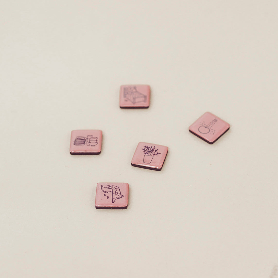 Aperçu des magnétos de tâches Les Belles Combines/Preview of chores magnets Les Belles Combines