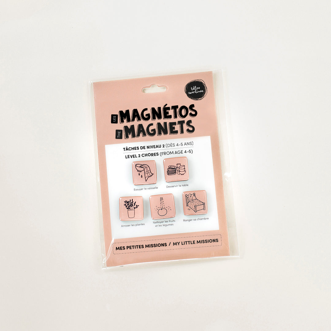 Les Magnetos Small missions - Level 2 tasks (4-5 years) - BILINGUAL