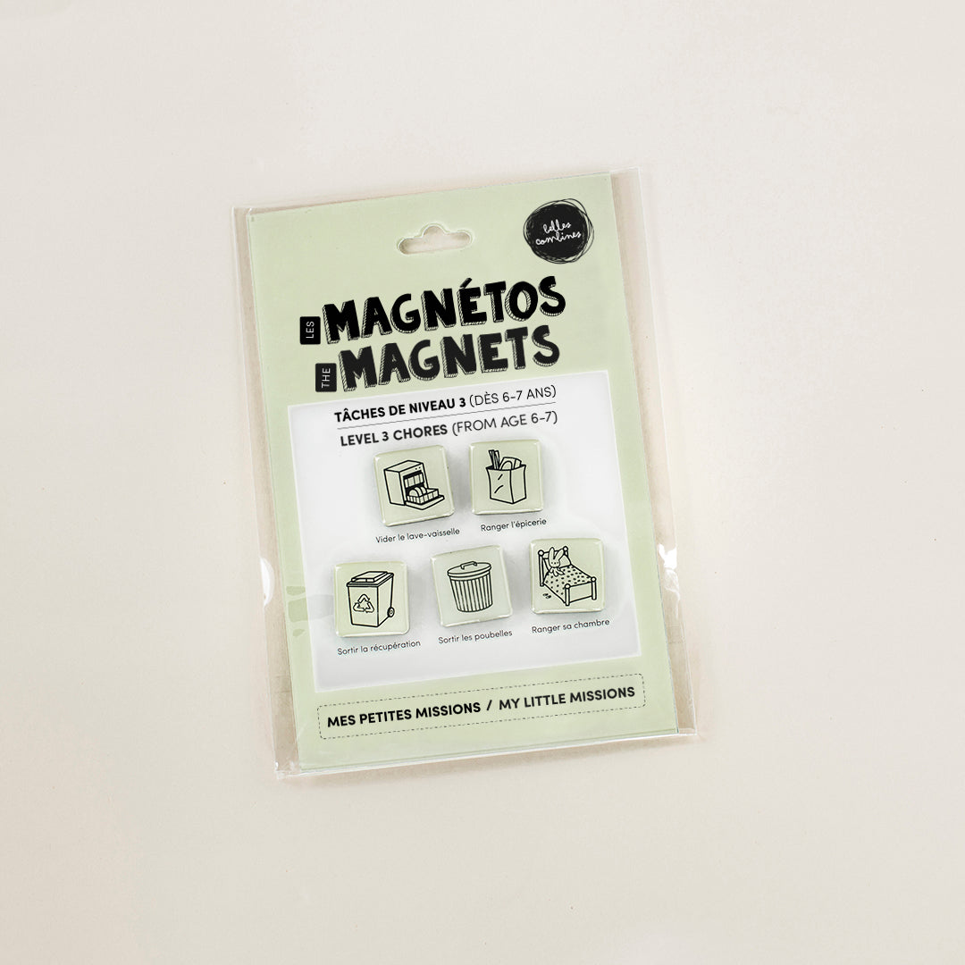 Les Magnétos Petites missions - Tâches niveau 3 (6-7 ans) - BILINGUE