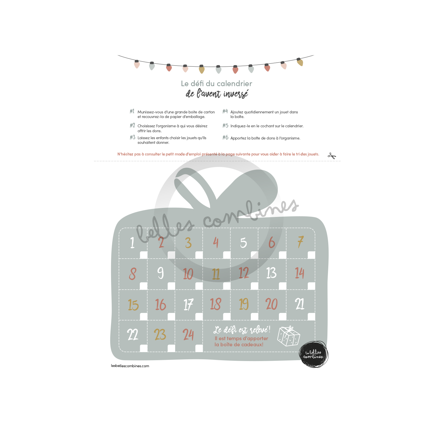 Le défi du calendrier de l&