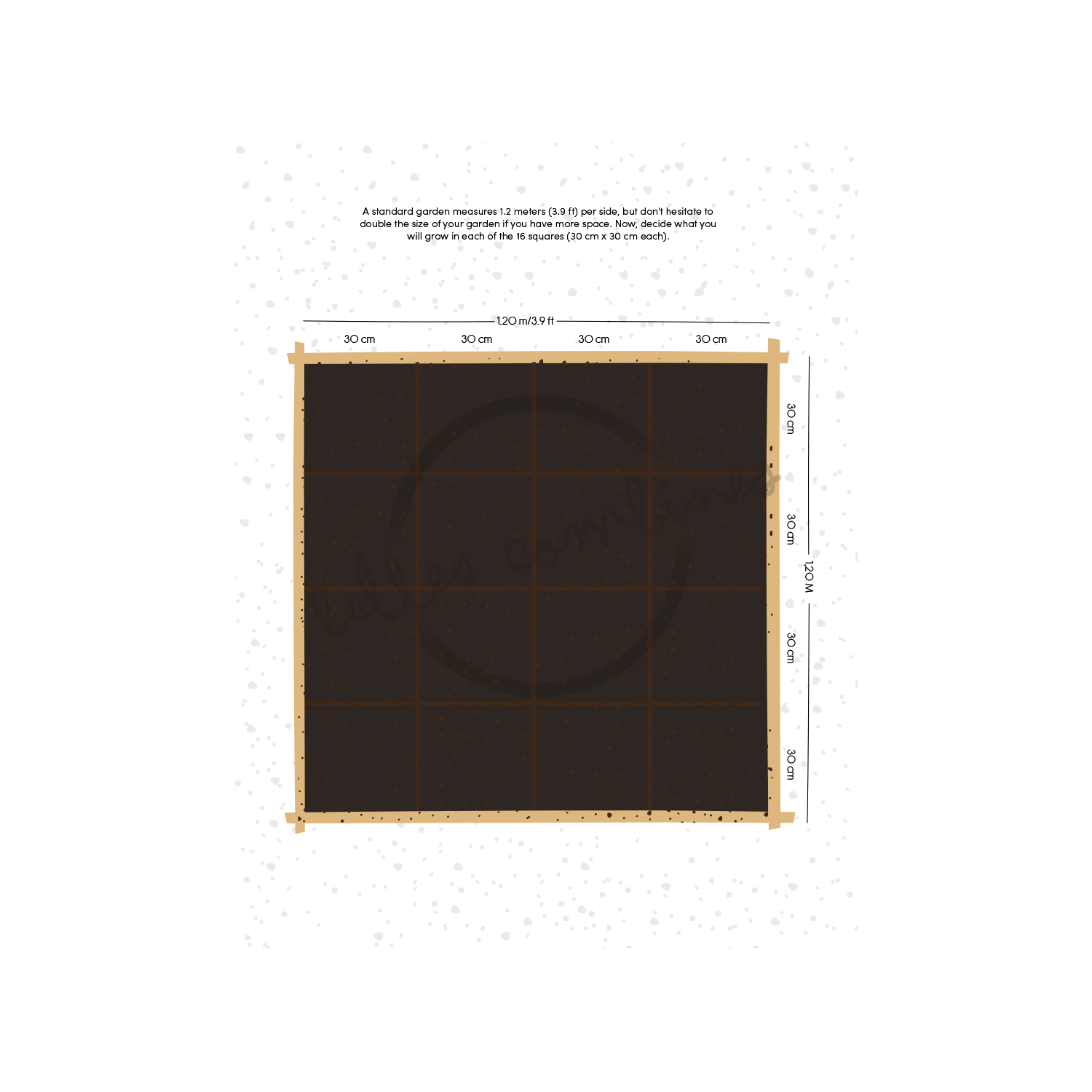 English version of the document to print My garden made by Les Belles Combines