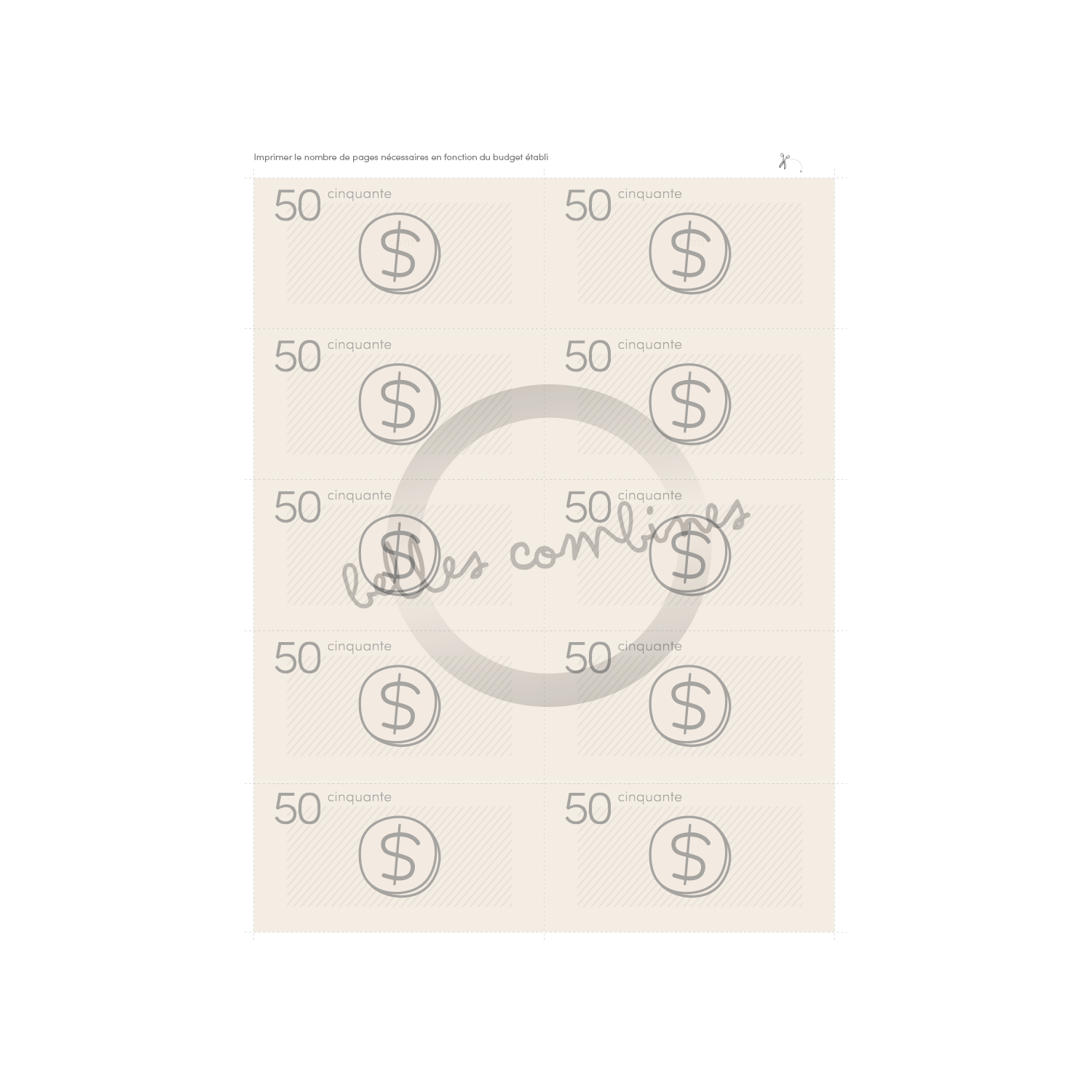 Our budget for spring break