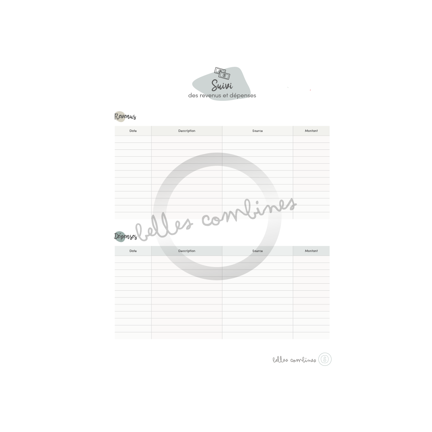 Tracking our income and expenses