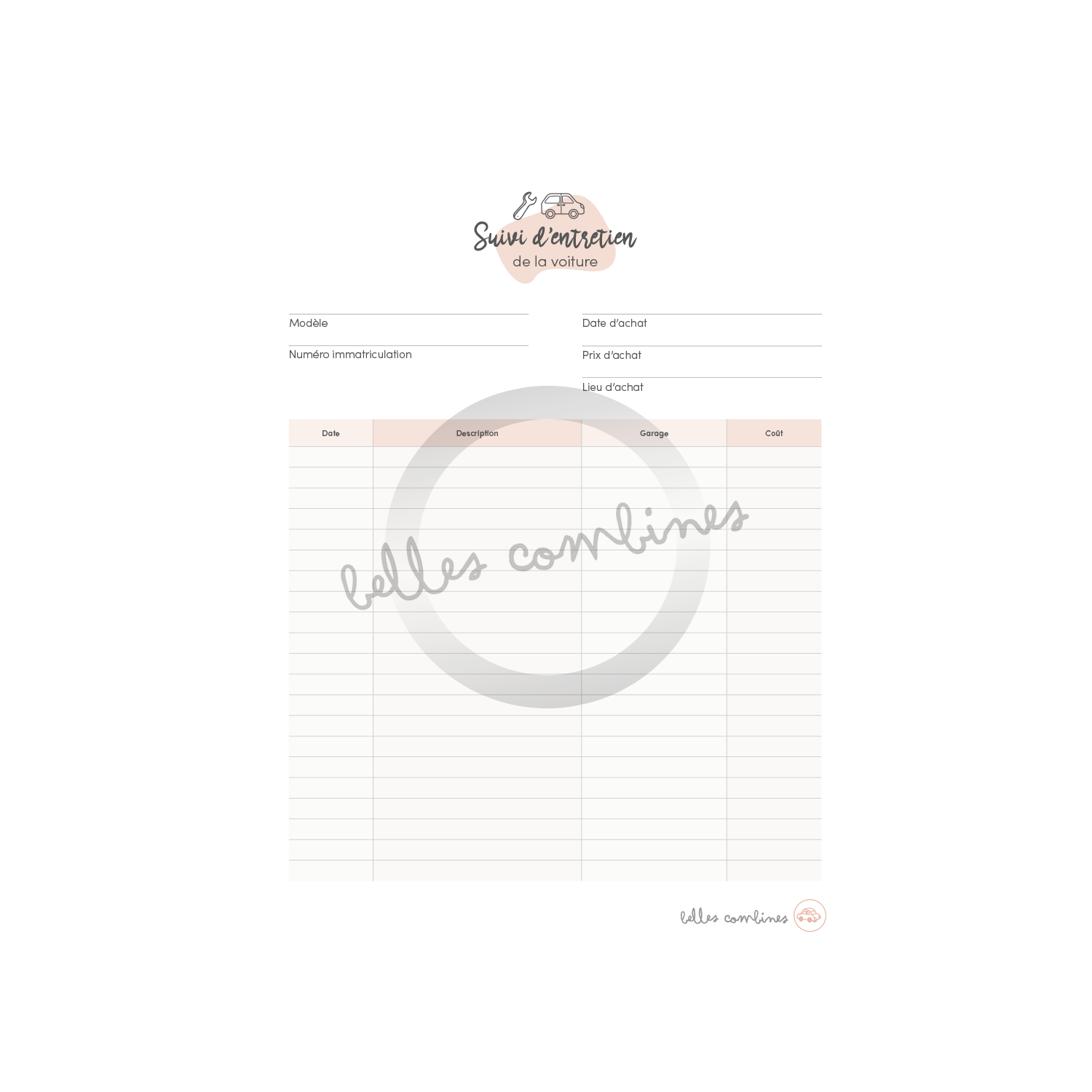 Car maintenance tracking