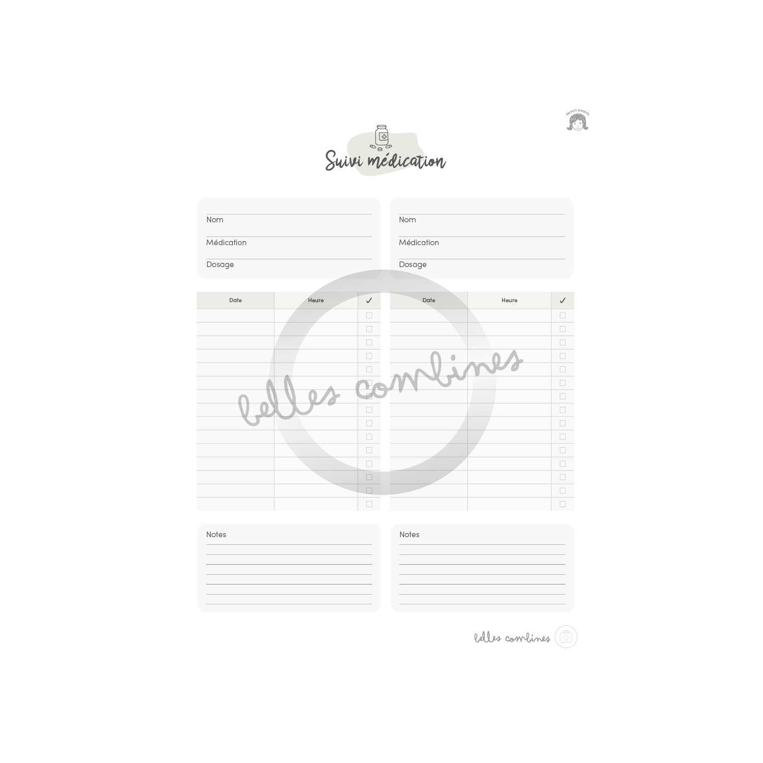 Medication follow-up - Parents