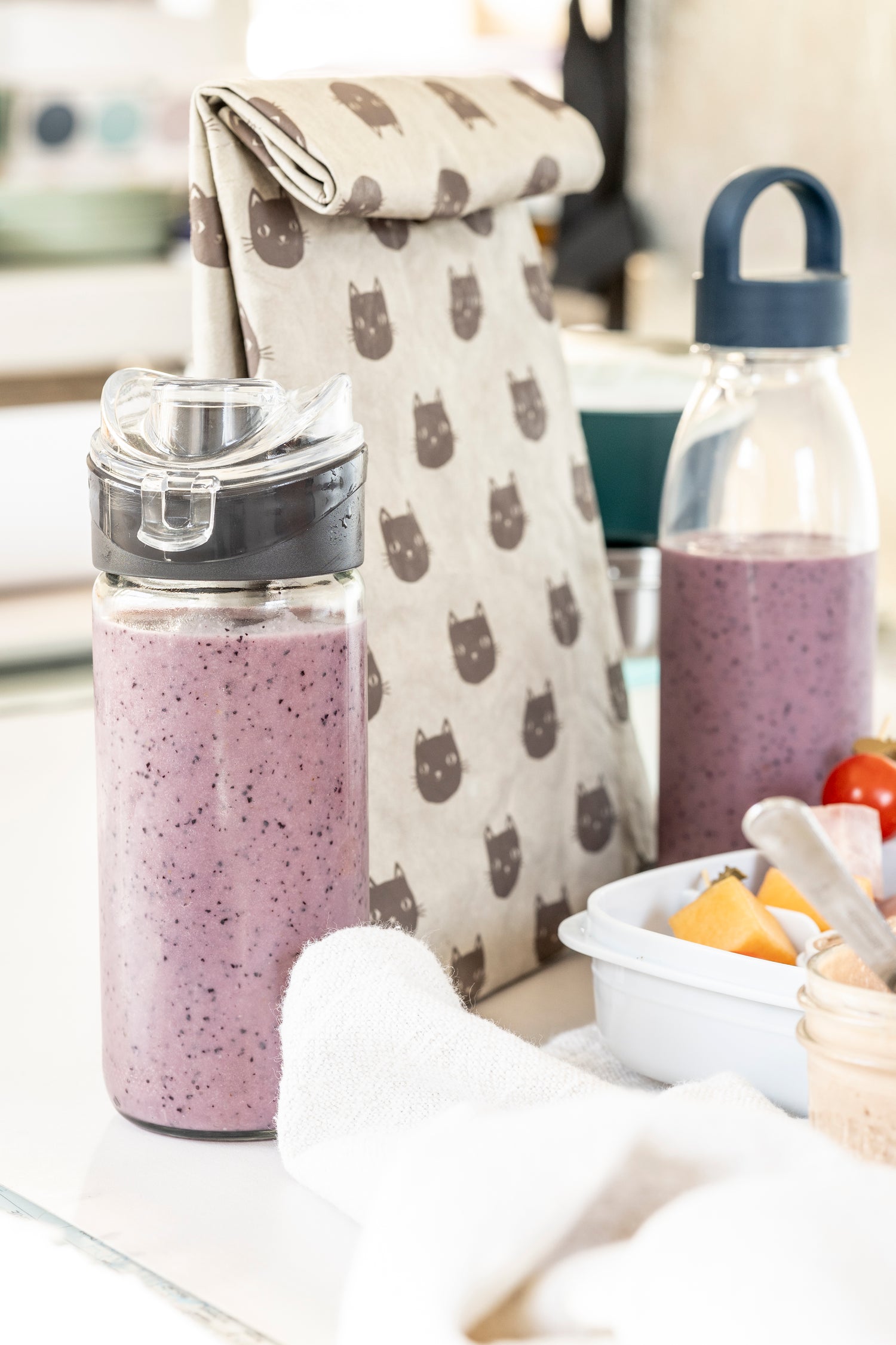 Smoothie protéiné aux bleuets