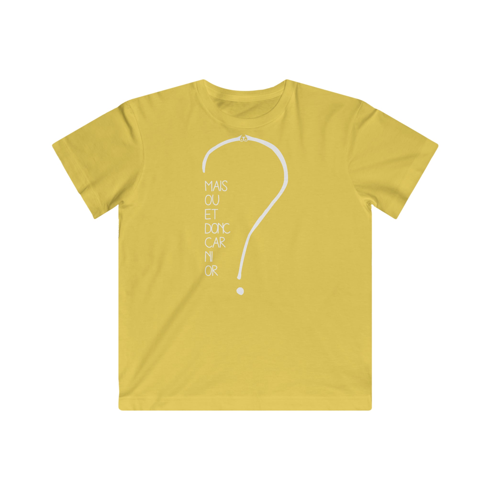 T-shirt pour enfant - Mais où et donc car ni or