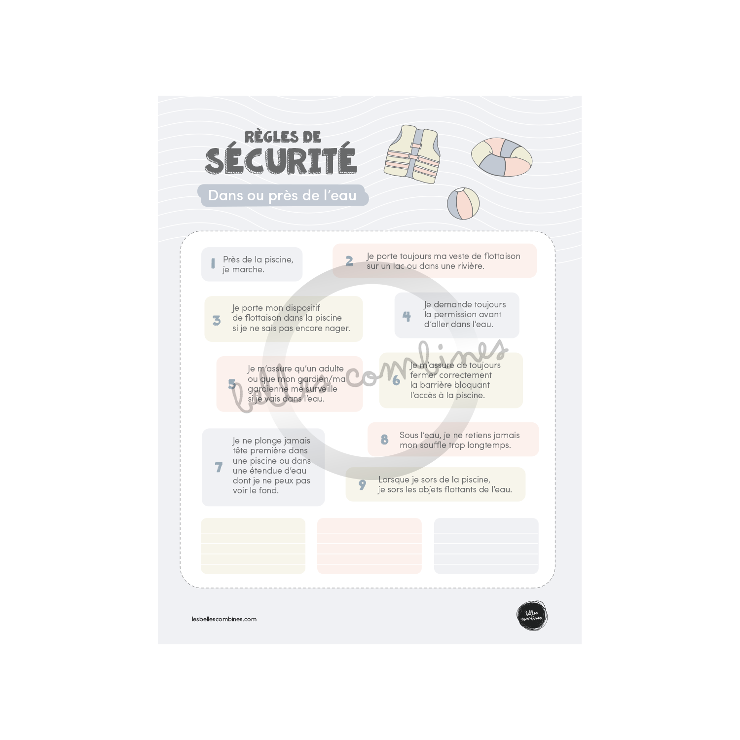 Règles de sécurité « Dans ou près de l&
