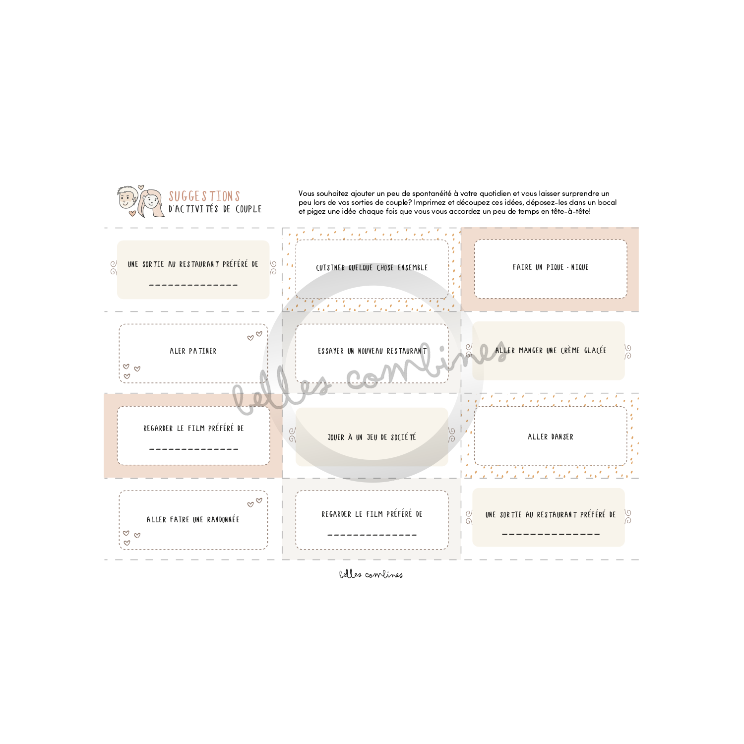 Activités en amoureux