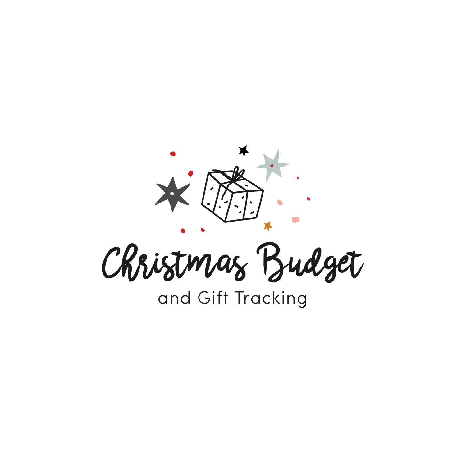 English version of the logo of the christmas budget and gift tracking document made by Les Belles Combines