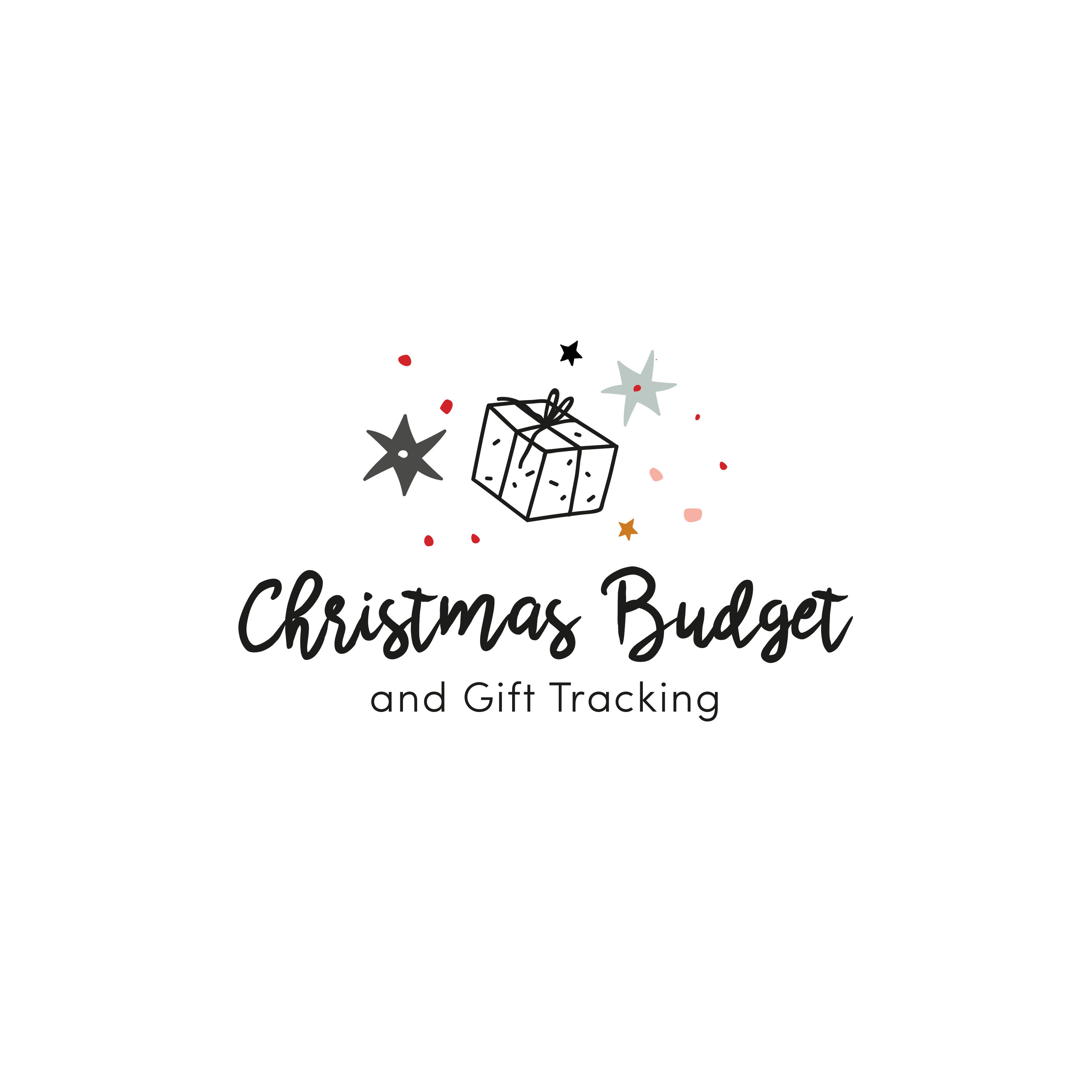 English version of the logo of the christmas budget and gift tracking document made by Les Belles Combines