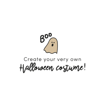 English version of the create your very own Halloween costume document to print made by Les Belles Combines