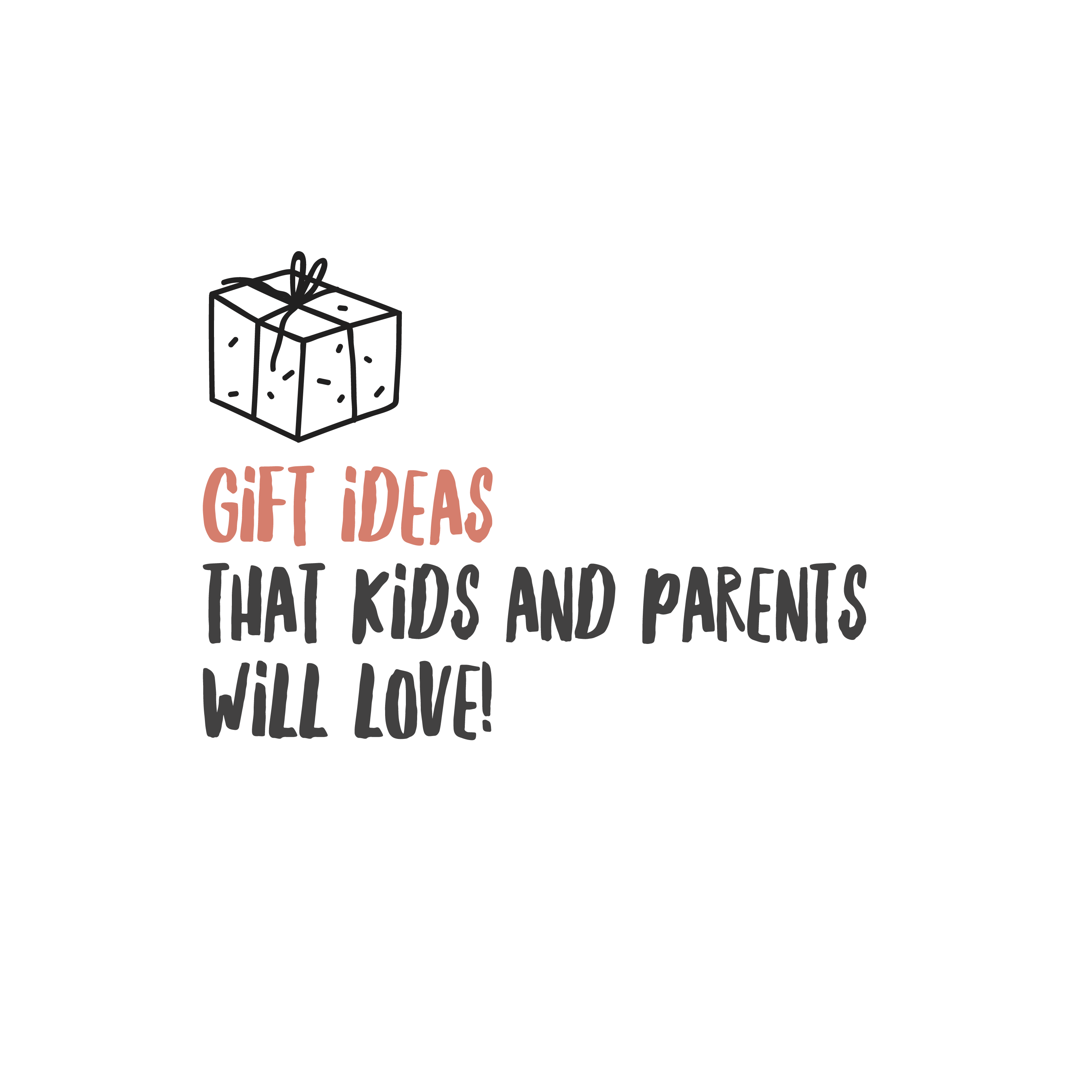 English version of the logo of the gift ideas that kids and parents will love document to print made by Les Belles Combines