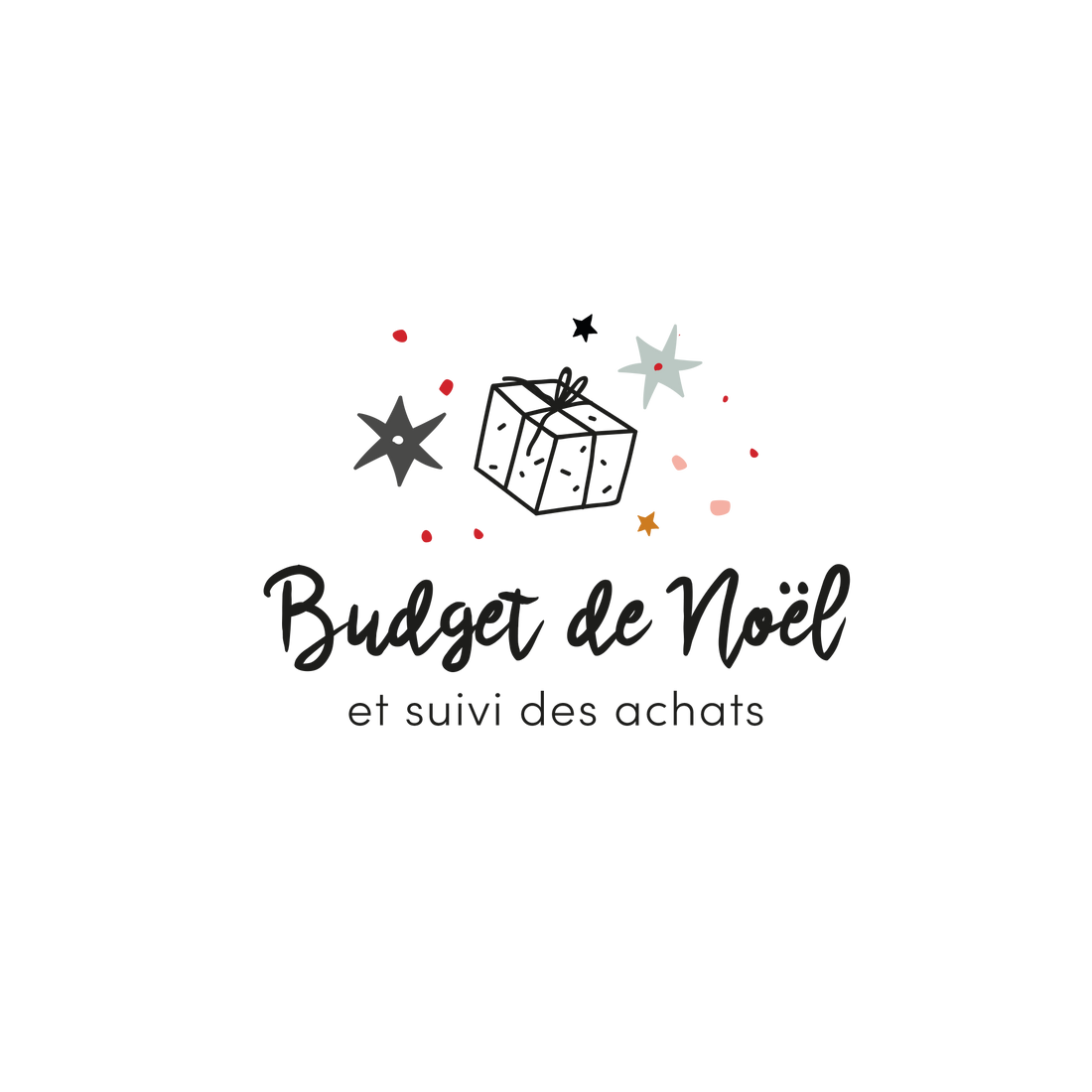 Version française du logo de la petite combine Budget de Noël et suivi des achats Les Belles Combines