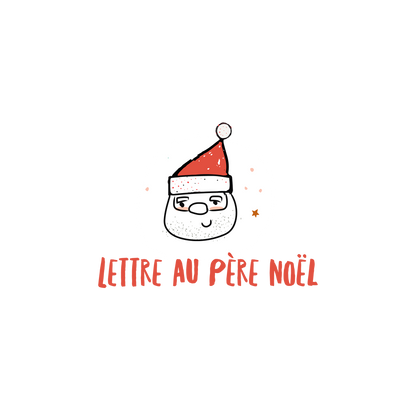 Version française du logo de la lettre au Père Noël à imprimer Les Belles Combines
