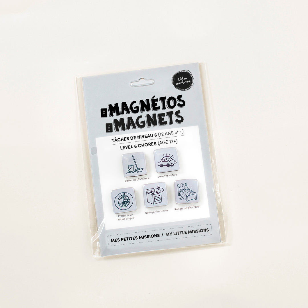 Les Magnétos Petites missions - Tâches de niveau 6 (12 ans et +) - BILINGUE