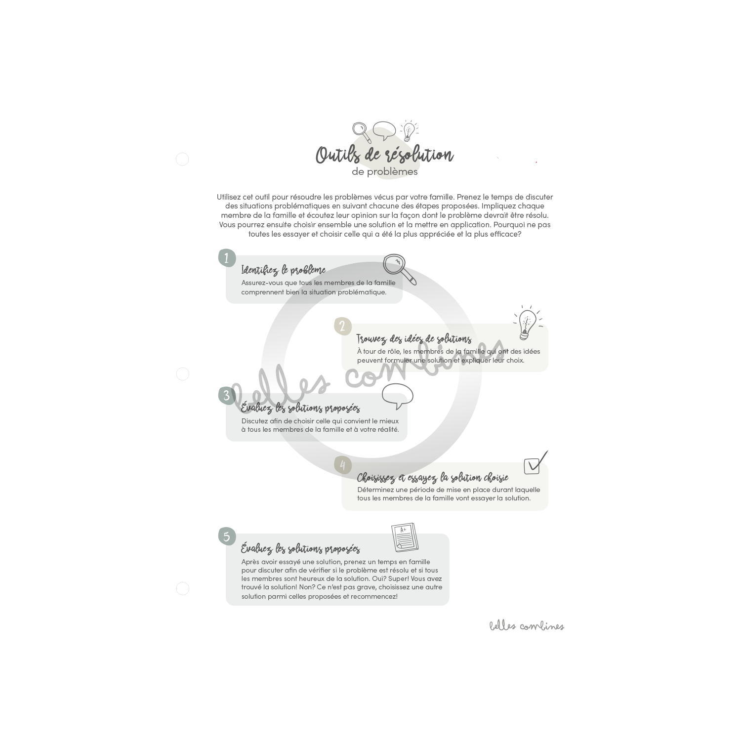 Problem solving tools