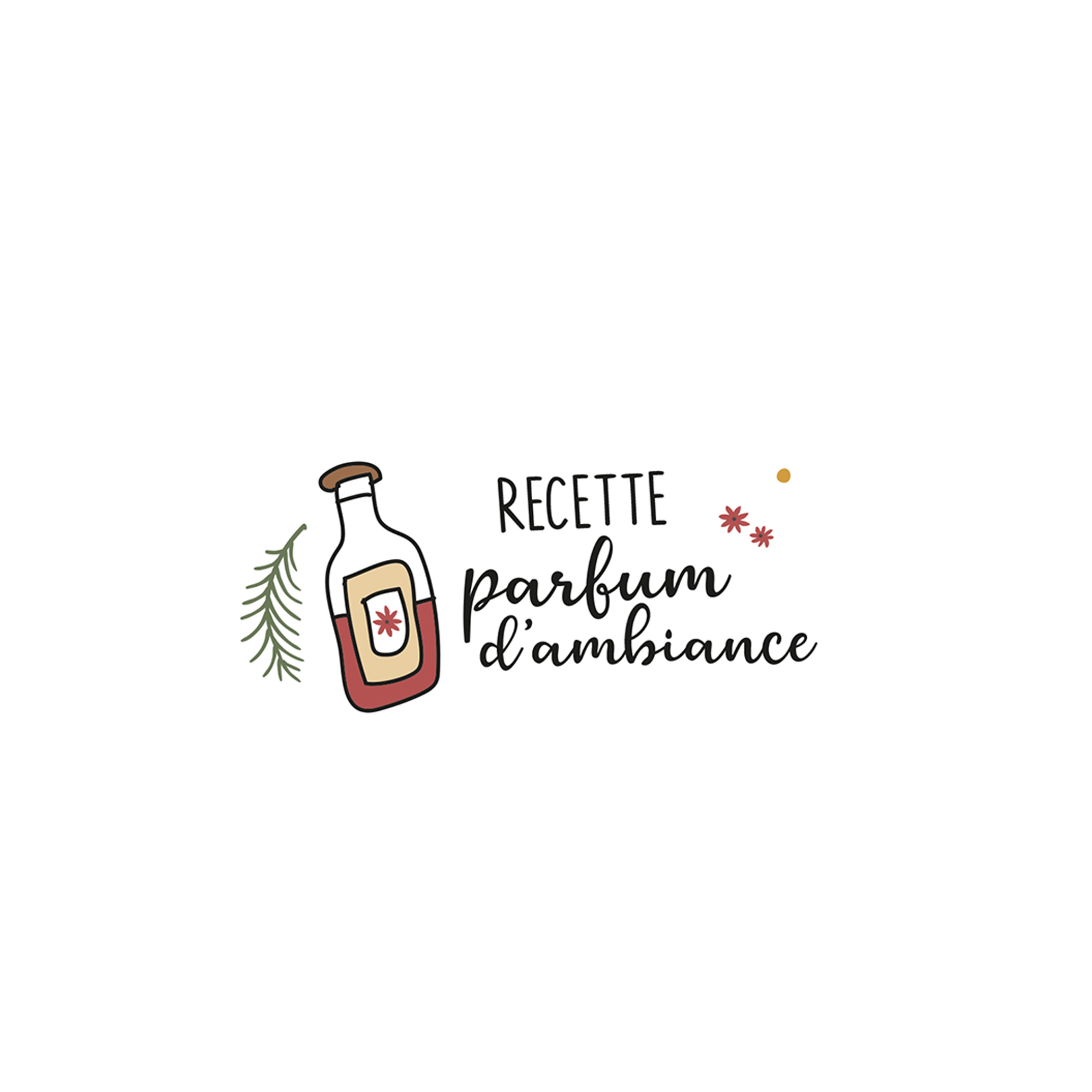 Version française du logo de la recette parfum d&