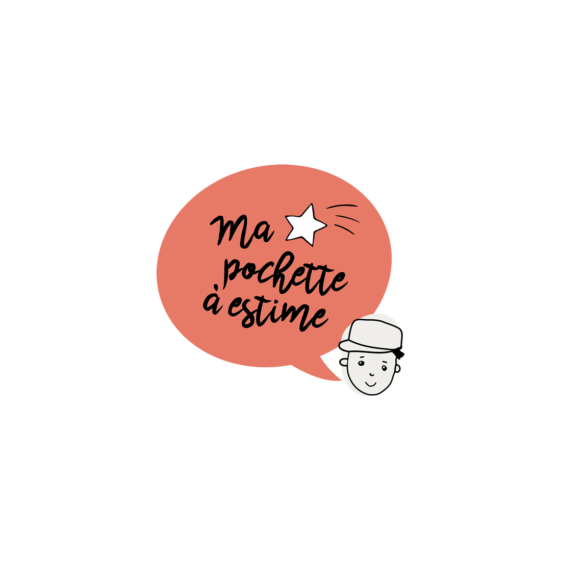 Version française du logo de la petite combine à imprimer Ma pochette à estime par Les Belles Combines