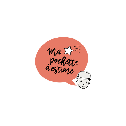 Version française du logo de la petite combine à imprimer Ma pochette à estime par Les Belles Combines