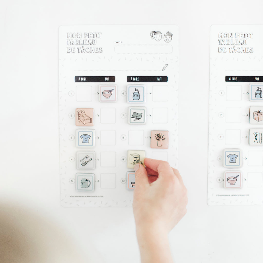 Tableau des tâches effaçable pour les enfants, liste de tâches à faire Tableau des tâches effaçable pour les enfants, liste de tâches à faire
